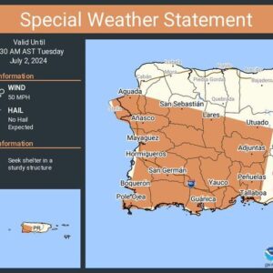 Comunicado Especial para los pueblos del Sur y el Oeste de Puerto Rico sobre el huracan Beryl 449698139_896796342479437_2406291815935191541_n